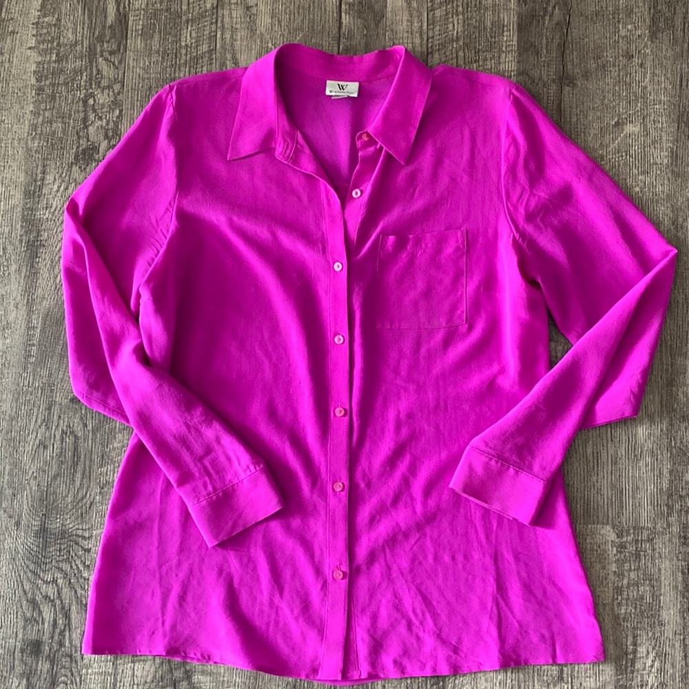 Worthington fuchsia blouse